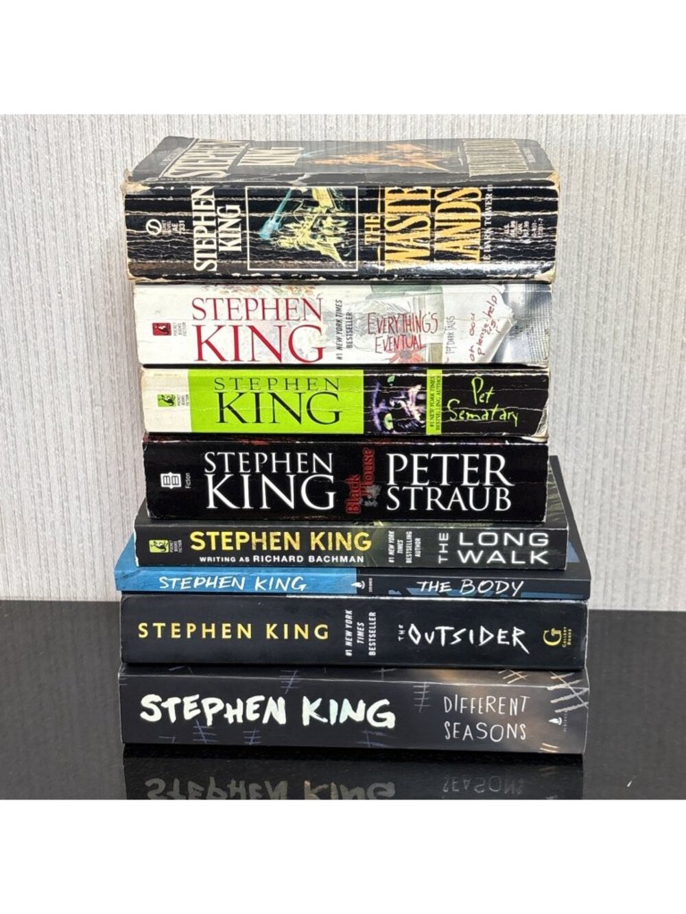 Stephen King Book Lot of 8 Pet Semetary The Long Walk Outsider Paperback Horror